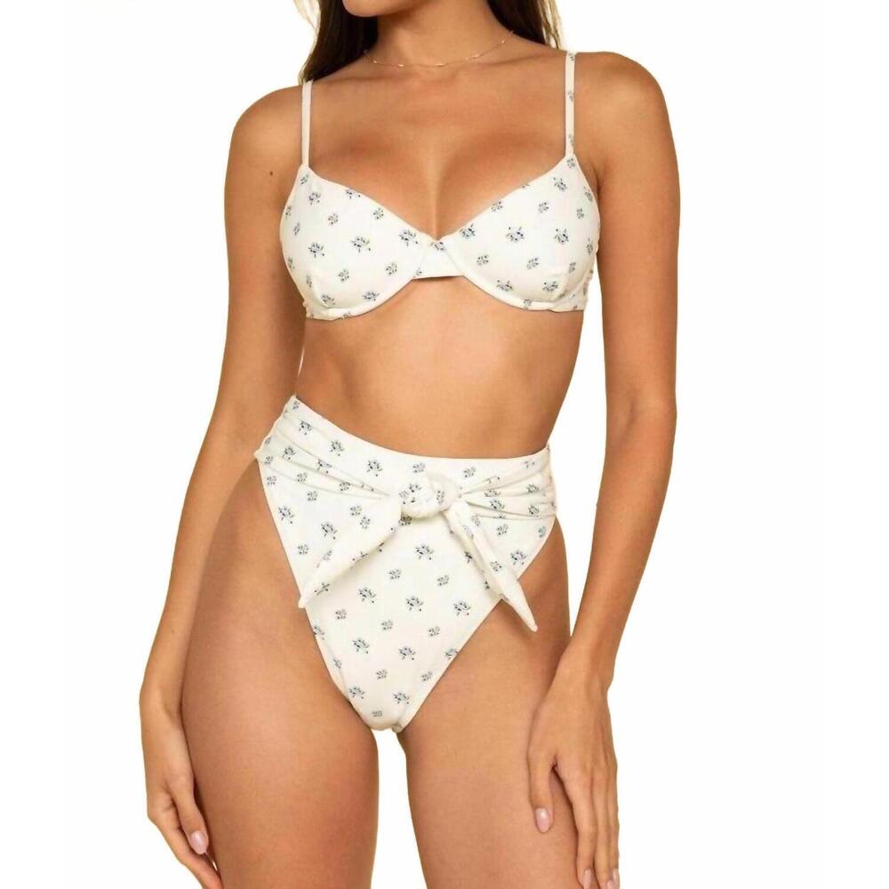 NEW MONTCE paula tie-up bikini bottom in heidi floral